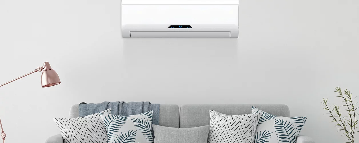 Living room wall mounted air conditioning